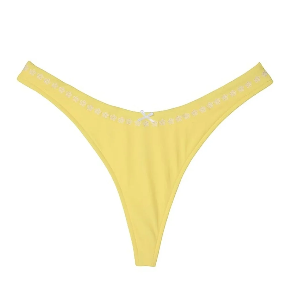New!Pink x Frankies Bikini Popcorn Yellow Thong Rosemary Itsy Bikini Bottom‎